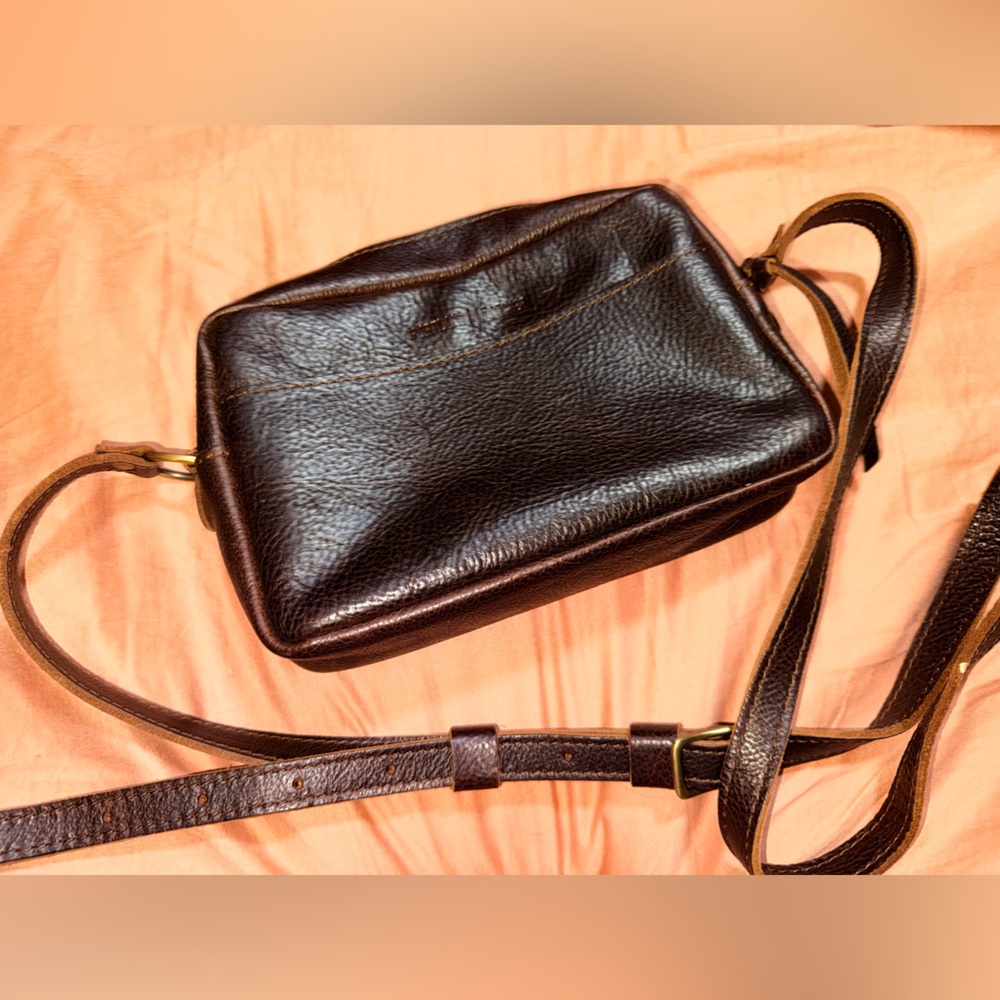 Portland leather large Camera bag purse